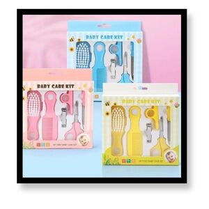 (New in package) 6 pc Baby Care Kit Pink, or Yellow